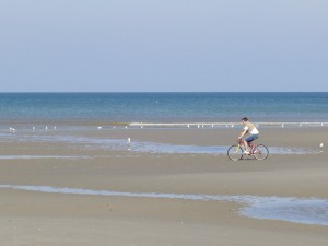 La plage à vélo